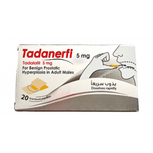 TADANERFI 5 MG ( TADALAFIL ) 20 ORAL DISSOLVABLE FILMS
